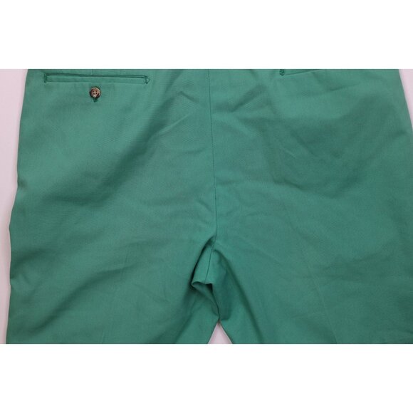 Vintage 70s Streetwear Mens 32 Distressed Above Knee Chino Golf Shorts Green USA - Picture 10 of 12